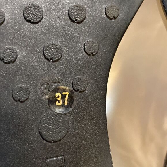 ZAMAGNI Multicolored Woven Nylon Peeptoe Wedge Sandal-37 - Picture 6 of 6